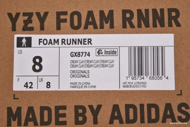 RNNR Yeezy Foam Adidas MX GX8774 Cream Clay 0709